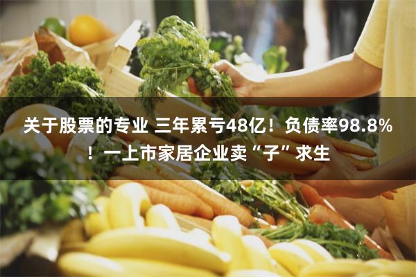 关于股票的专业 三年累亏48亿！负债率98.8%！一上市家居企业卖“子”求生