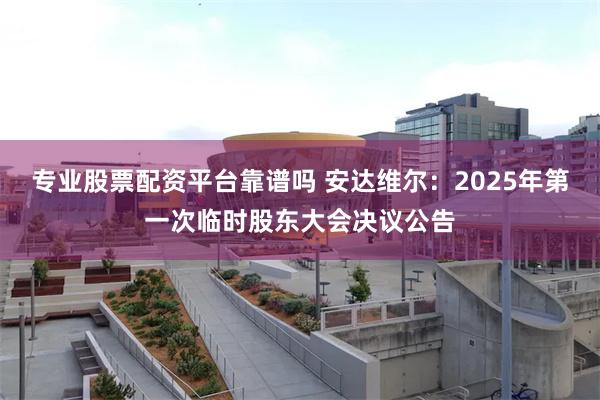 专业股票配资平台靠谱吗 安达维尔：2025年第一次临时股东大会决议公告